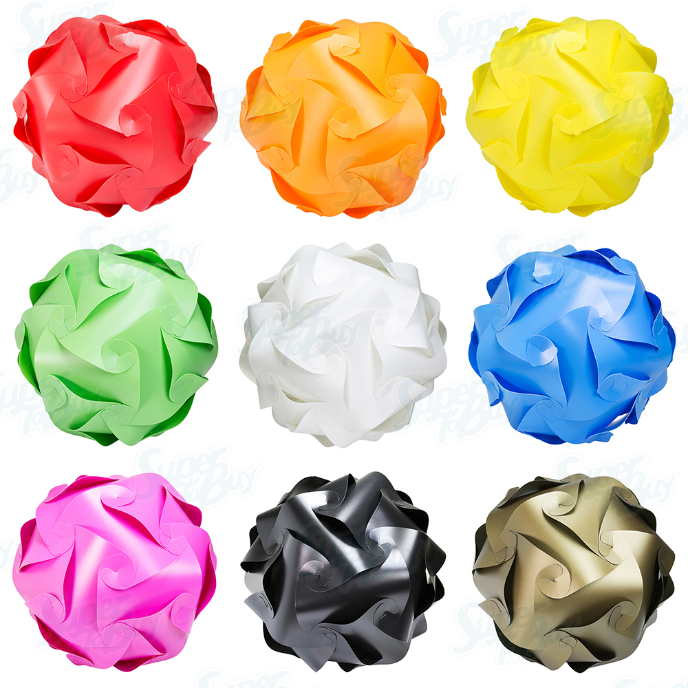 Puzzle Light Shade Modern IQ Jigsaw DIY Ceiling Pendant Decoration Lamp Cord