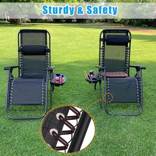 Zero Gravity Chair Replacement Cord Durable Bungee Elastic Laces 8 Pcs Brown