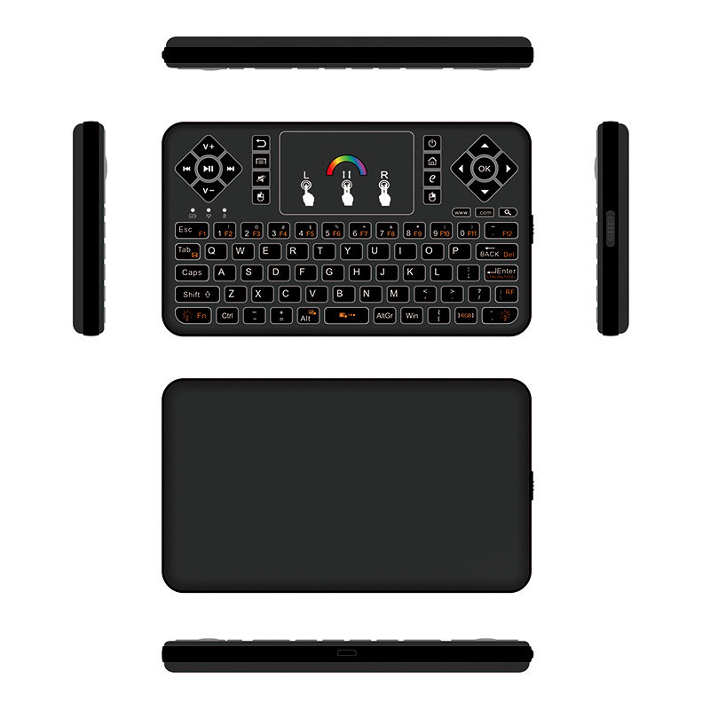Mini Color RPG Backlight USB Wireless Keyboard Touchpad Mouse Remote Control NEW