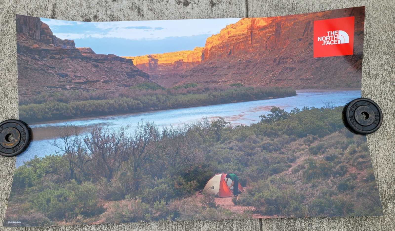 North Face Plastic Store Display Poster One Sided Canyon Hiking 47’’x27’’