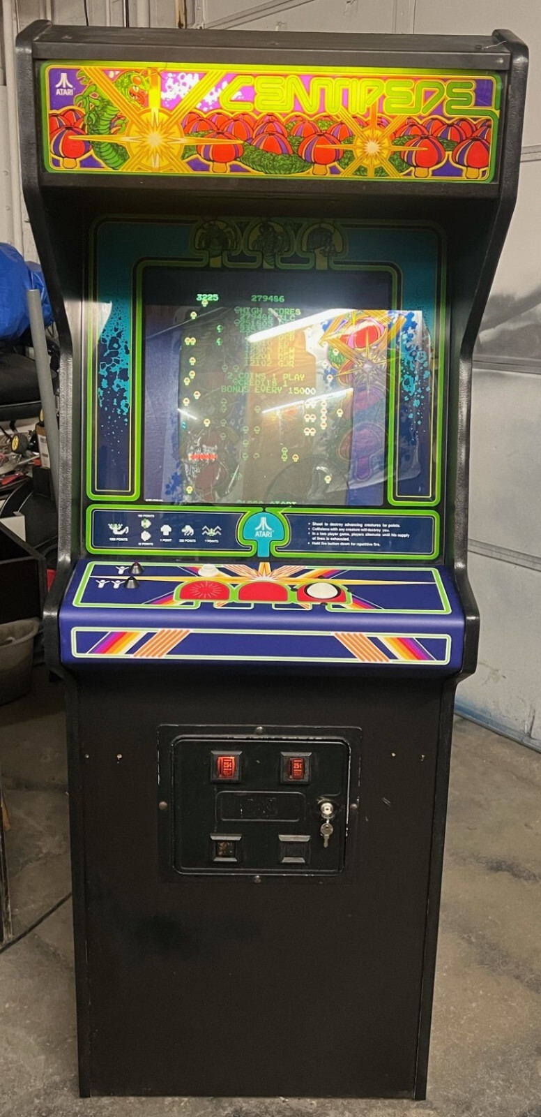 CENTIPEDE ARCADE MACHINE by ATARI (Excellent Condition) *RARE*