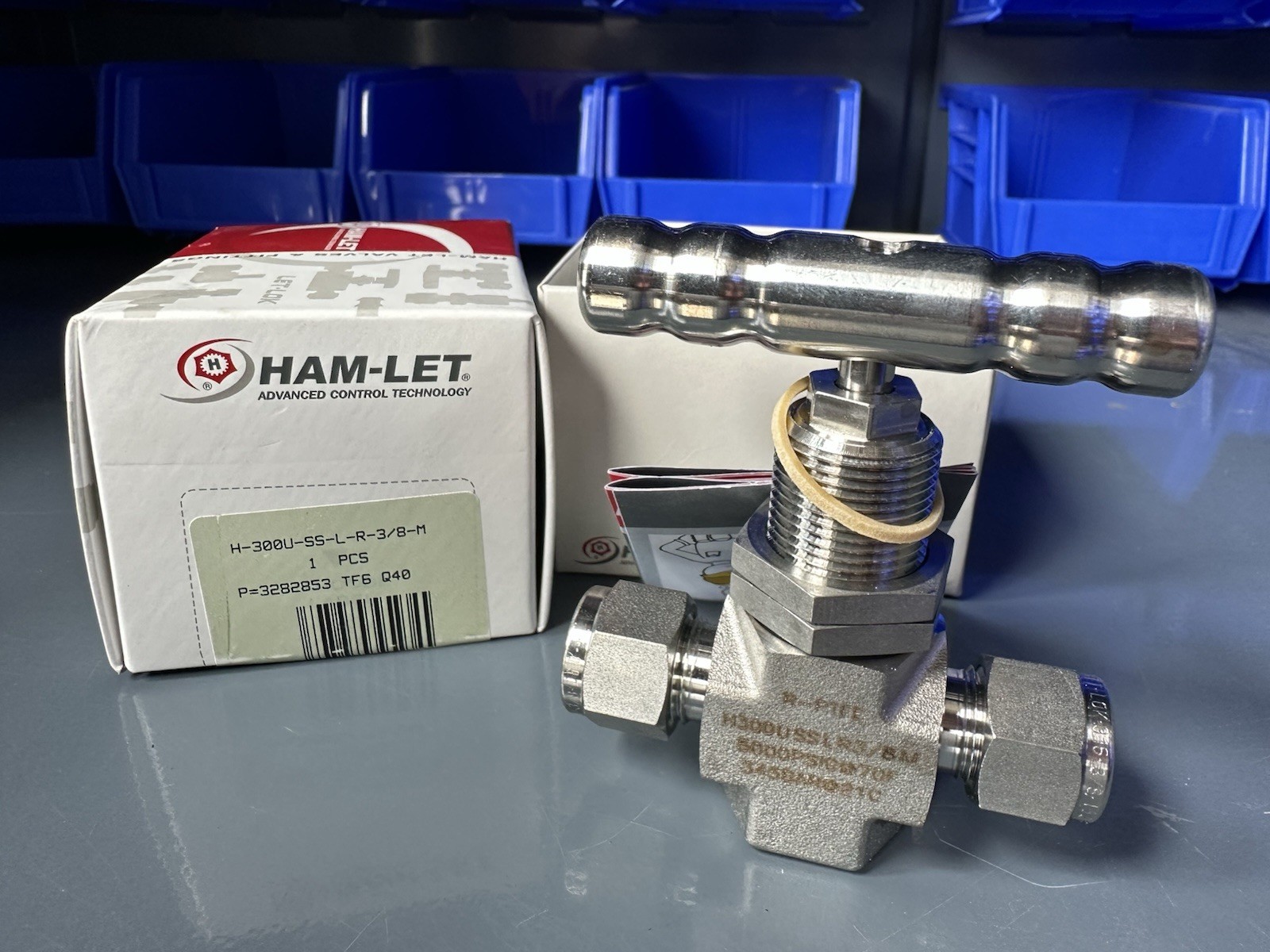 Ham-Let H-300U-SS-L-R-3/8-M Stainless Steel Needle Valve 3/8” Let-Lok