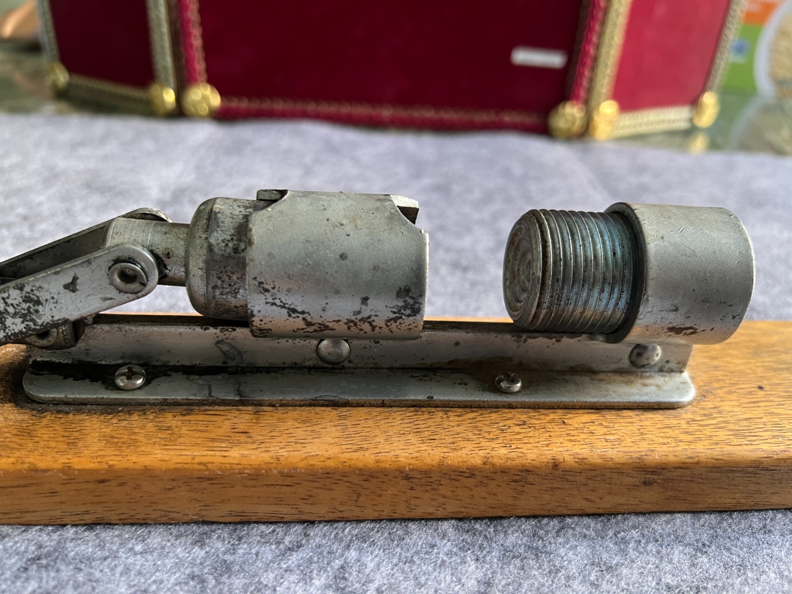 Vintage Small Manual Arbor Press Tabletop Bench Compression Tool