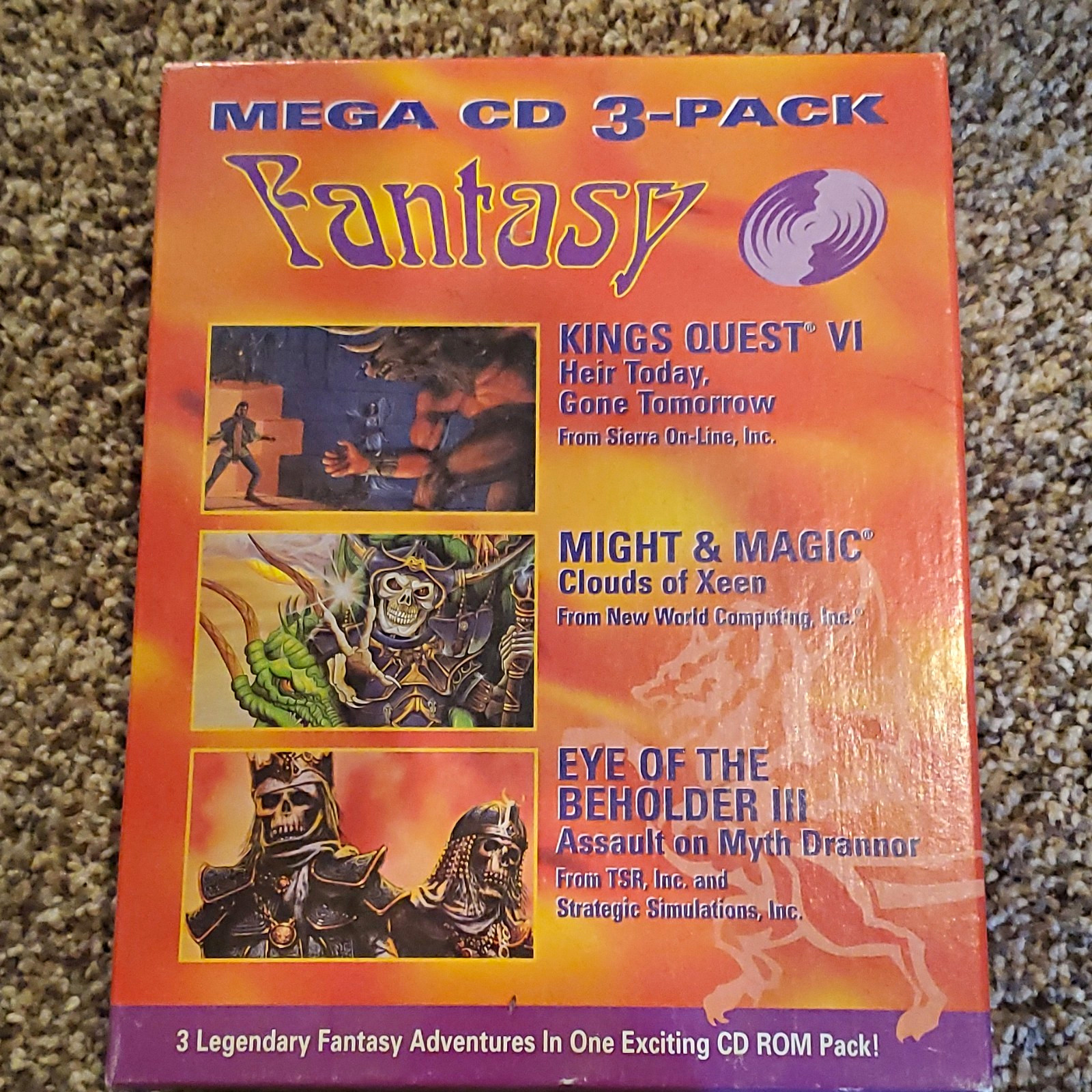 Mega CD 3-Pack Fantasy: Kings Quest VI/Clouds of Xeen/Eye III CD English