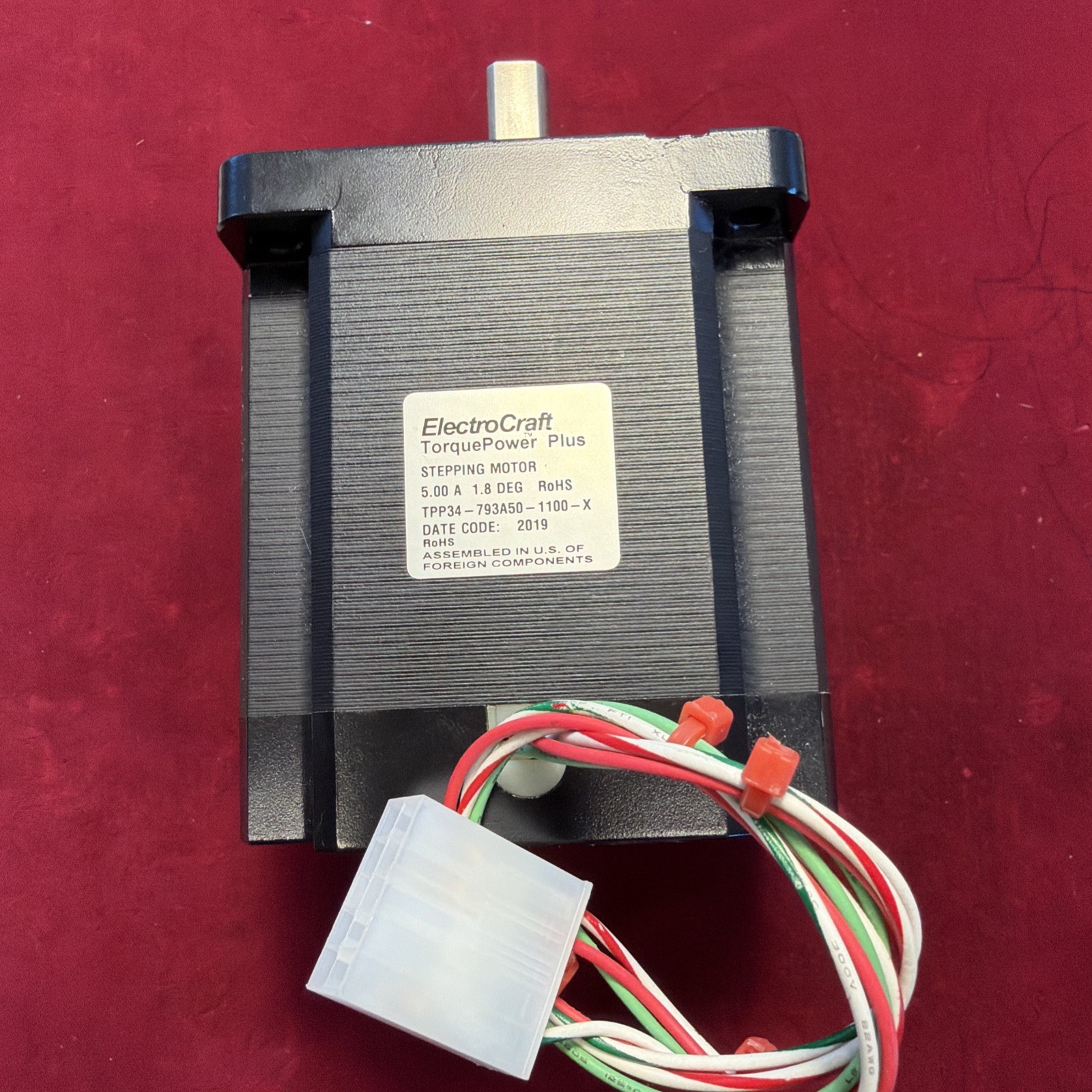 ElectroCraft Stepping Motor 1.8 Deg, 5 Amp TorquePower Plus