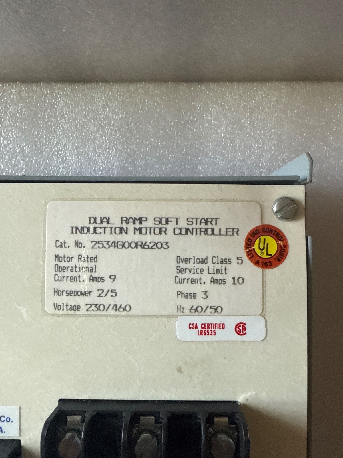 Nordic 2534100 Dual Ramp Induction Motor Controller, Soft Start