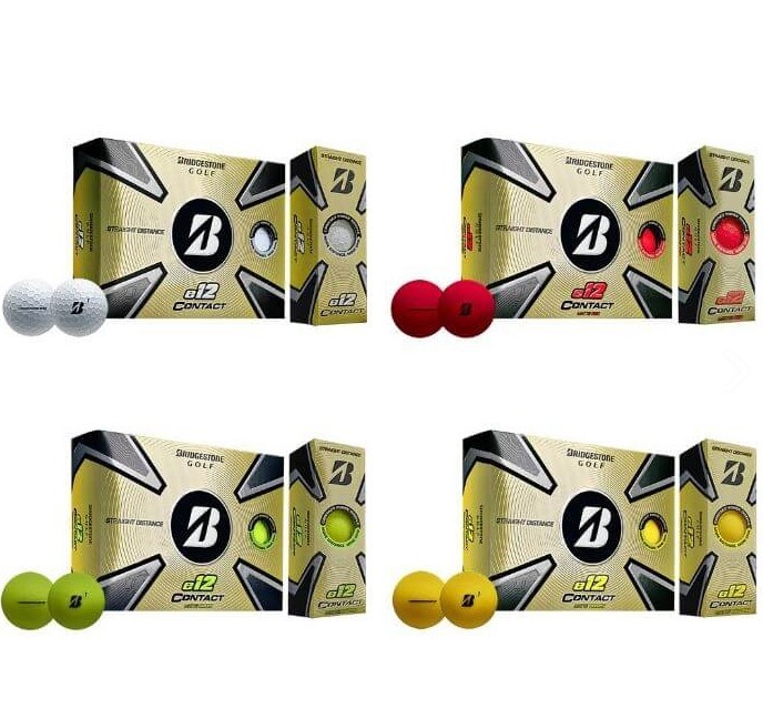 Brand New Bridgestone E12 Contact Golf Balls White, Red, Yellow, Green