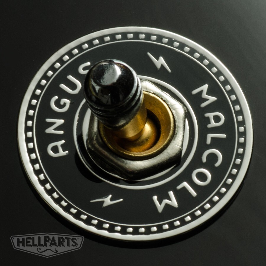 MALCOLM/ANGUS Brass Toggle Switch Washer Ring Rhythm Treble. Les Paul, SG More.