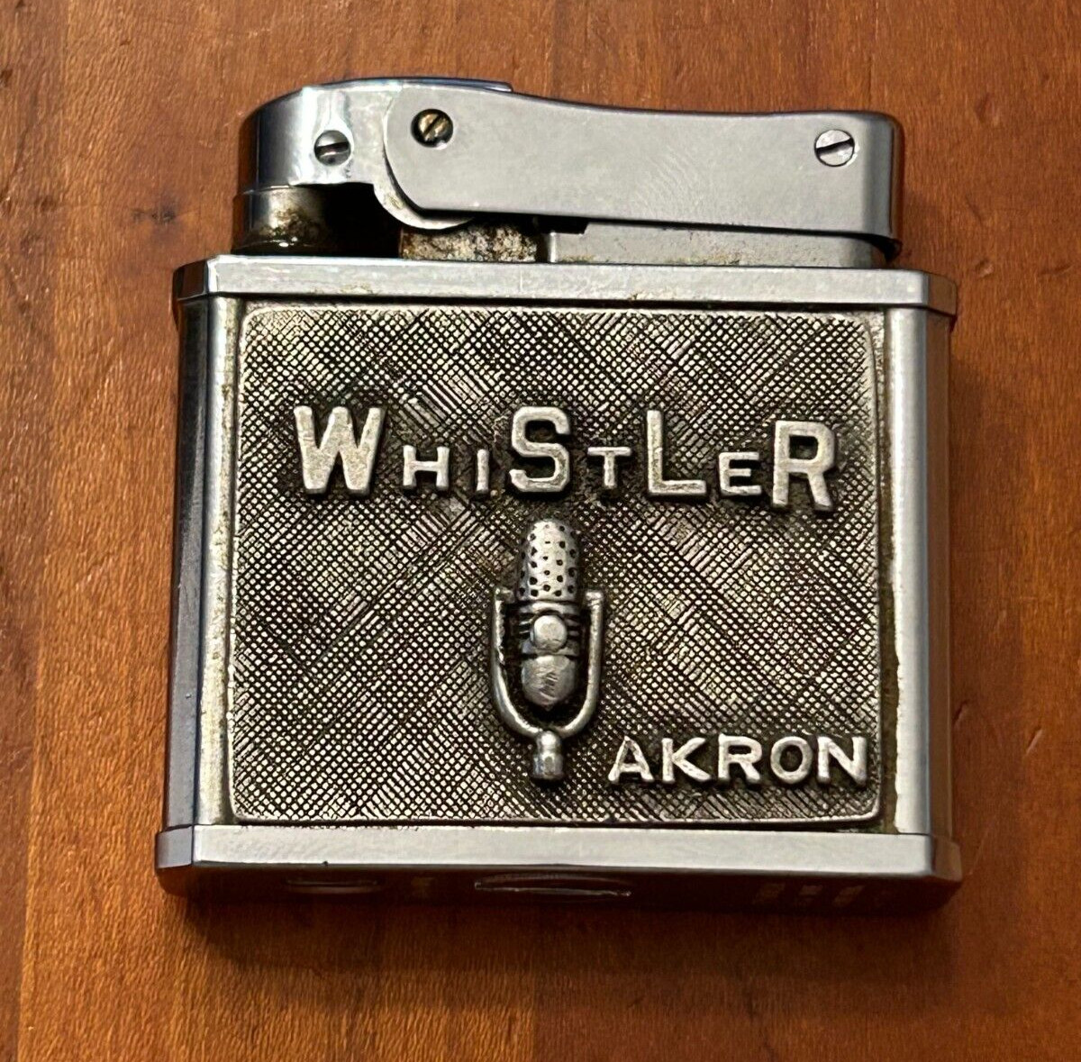 VINTAGE WHISTLER AKRON OHIO 1350 AM BROTHER LIGHTER