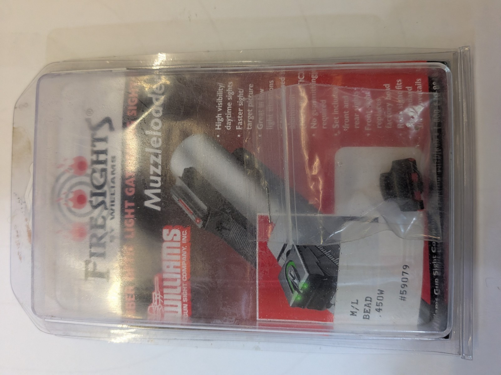 Fire Sights Muzzleloader Front Sight 3/8 Dovetail Black Powder