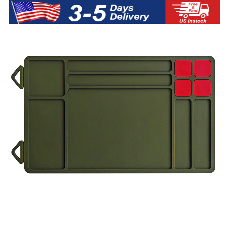 Gun Cleaning Mat Anti-Slip Rubberized Maintenance Mat for Handgun Rifle Shotgun