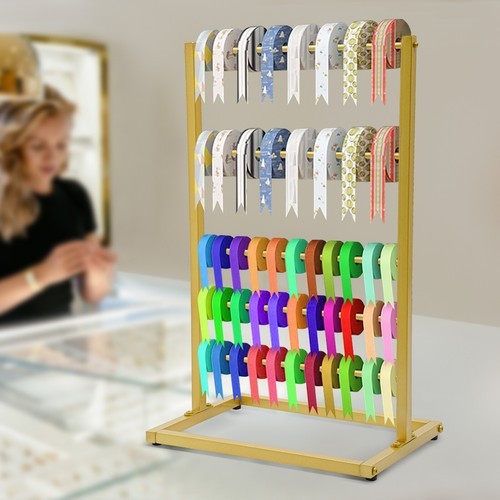 5Tier Freestanding Ribbon Organizer Rack 5 Tier Organizer Metal Ribbon Holder US