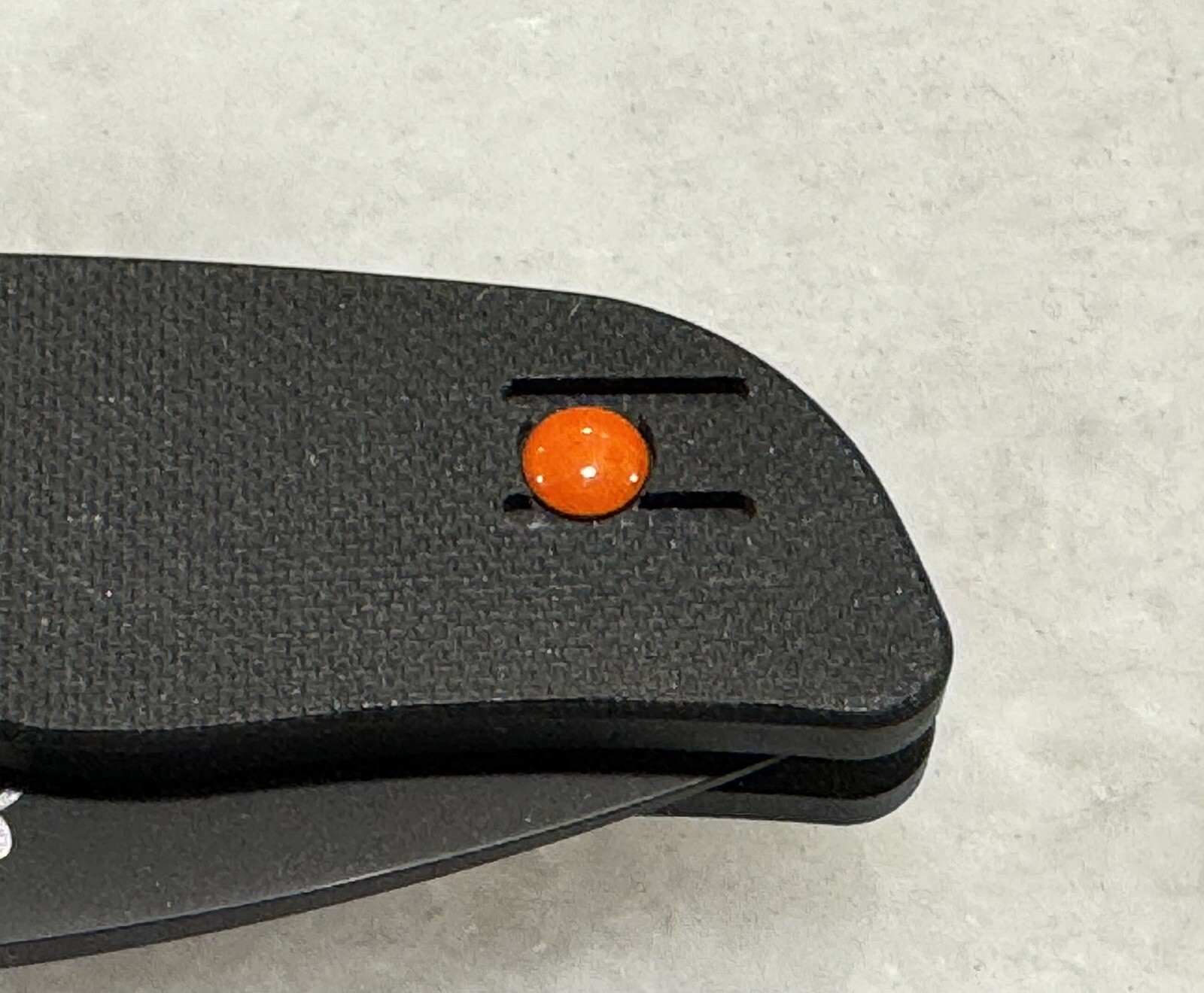 Orange Stainless Barrel Nut & Screw For Lil’ Native Compression Lock Knife Clip
