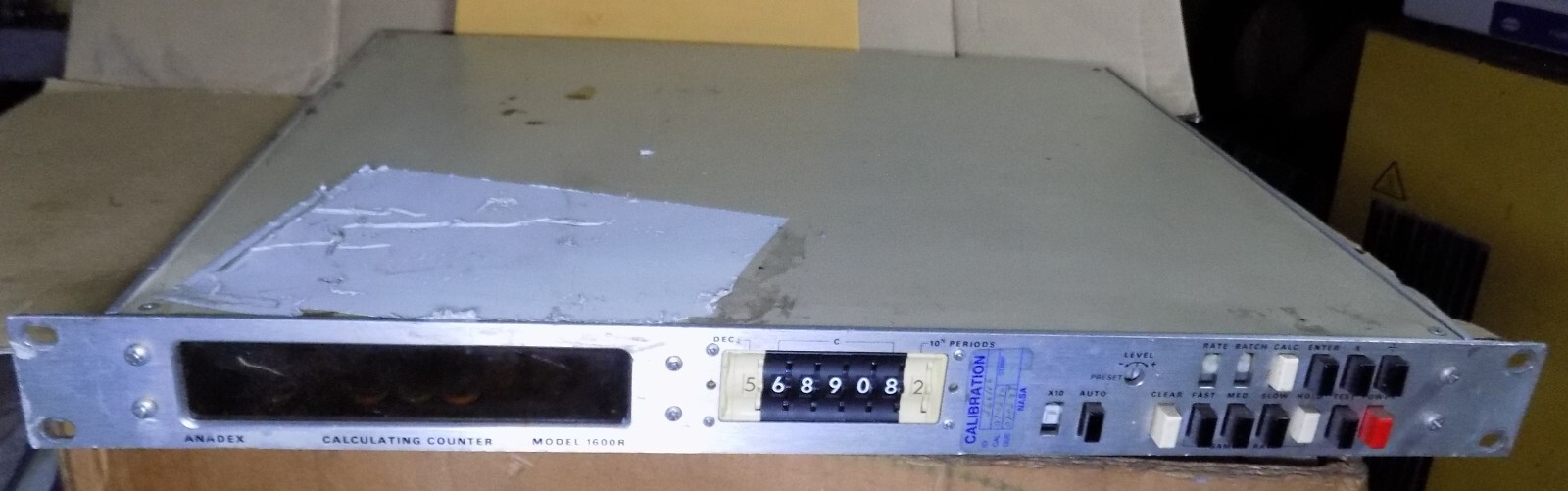 ANADEX INSTRUMENT 1600R calculating counter for parts, repair, comes as shown