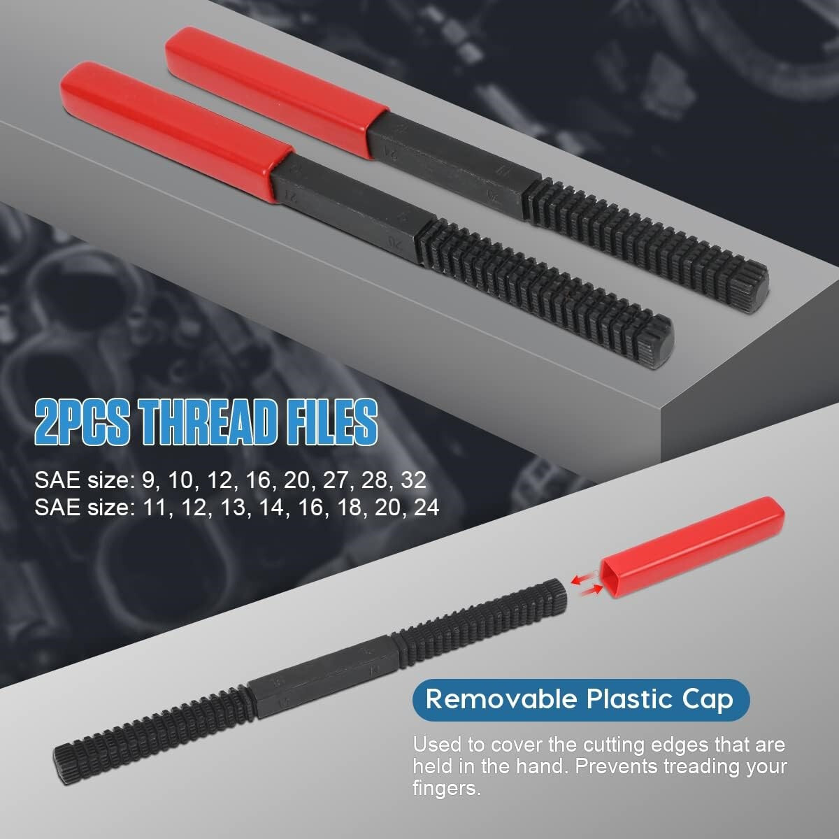 Thread Chaser Set Thread Repair Clean Restorer Kit UNF UNC Rethreading Tap & Die