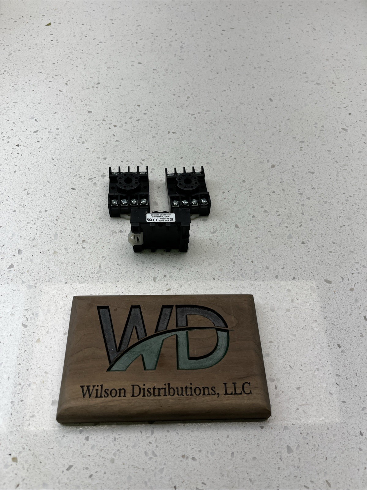 = Custom Connector 0T08-PC Relay Socket Base 600V 10A, 8 Pin (Lot Of 3)