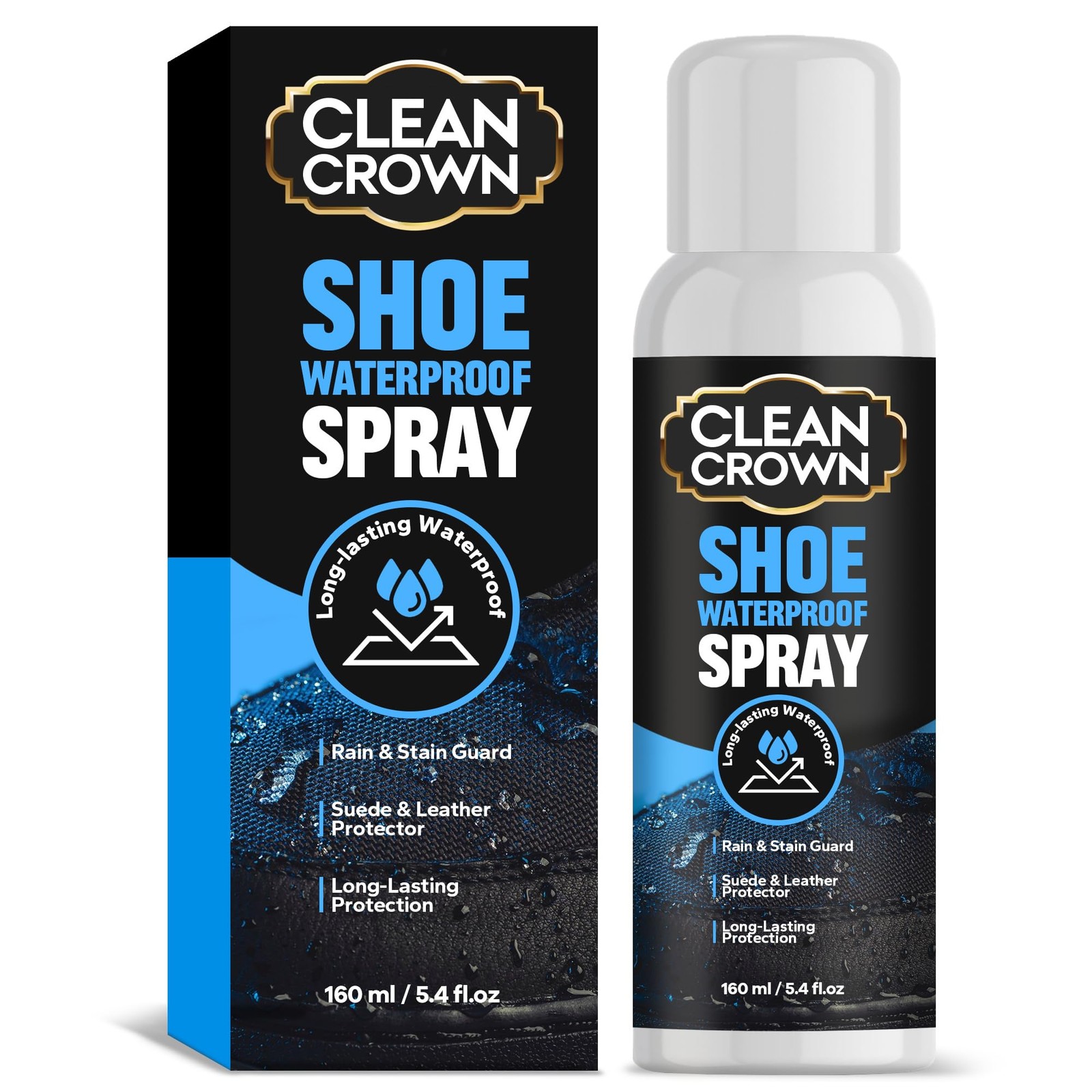 Shoes Protector Spray (5.4 Fl Oz), Suede & Leather Protector Spray, Waterproo...