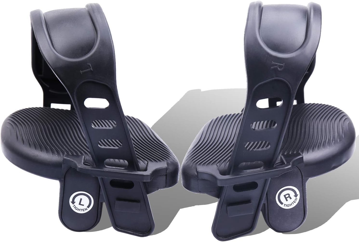 Stationary Bike Pedals - 1 Pair 9/16" Recumbent Exercise Bike Pedals wih 2pcs