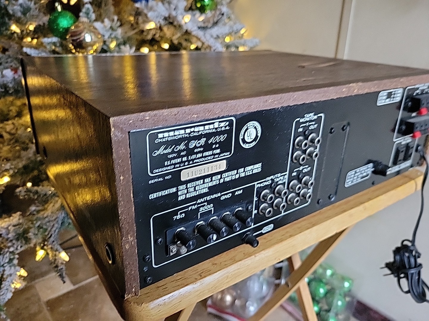 Vintage Marantz SR-4000 Stereo Receiver - TESTED WORKING