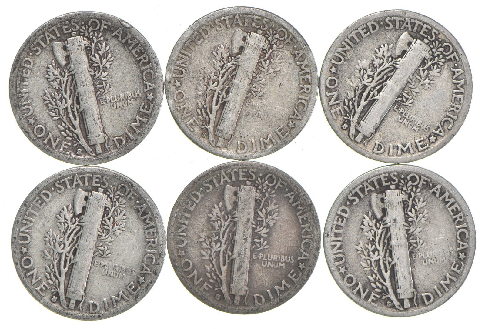 VG+ 1929-S Mercury 90% Silver Dime