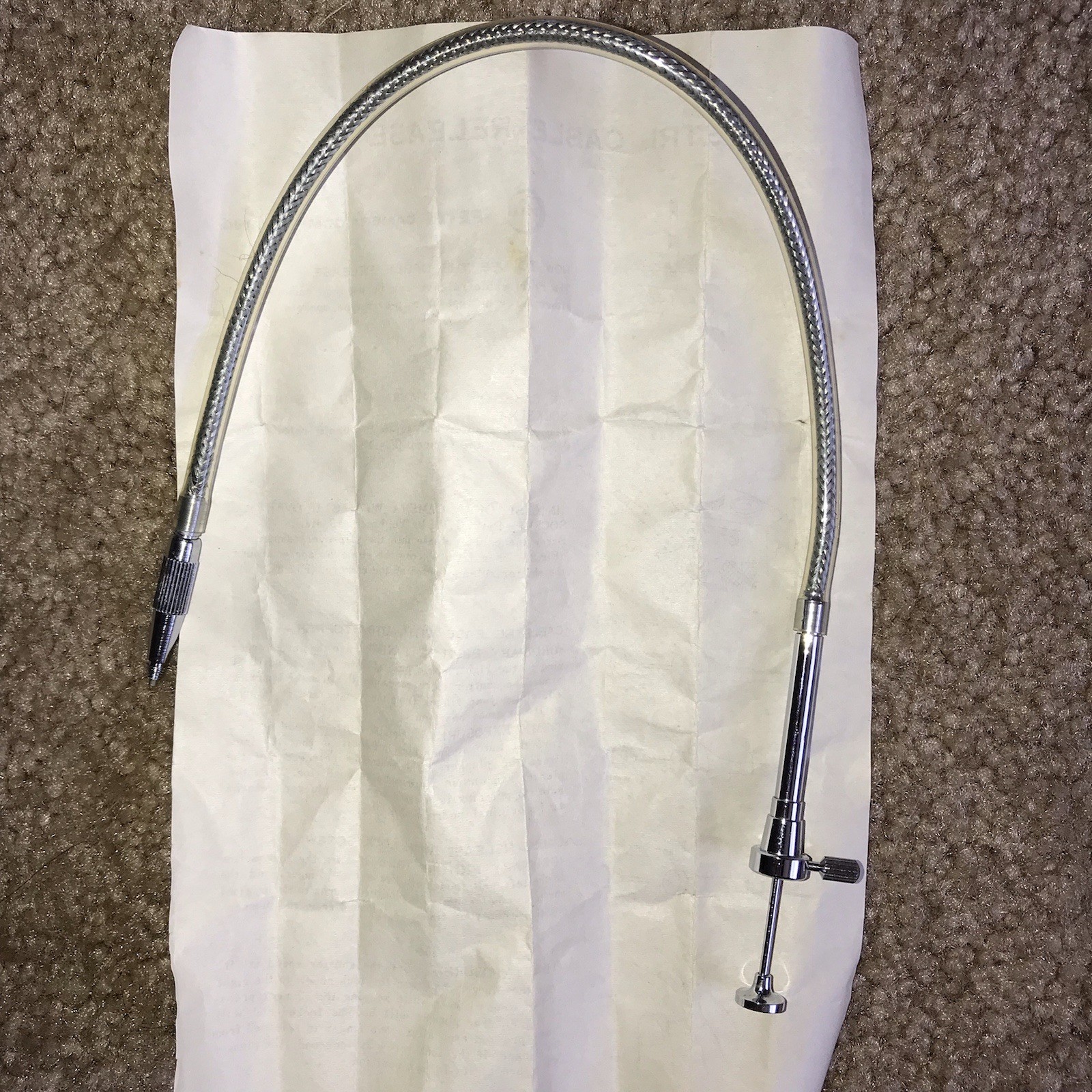 Vintage 12” Petri Camera Shutter Release Cable W Instructions Packaging Untested