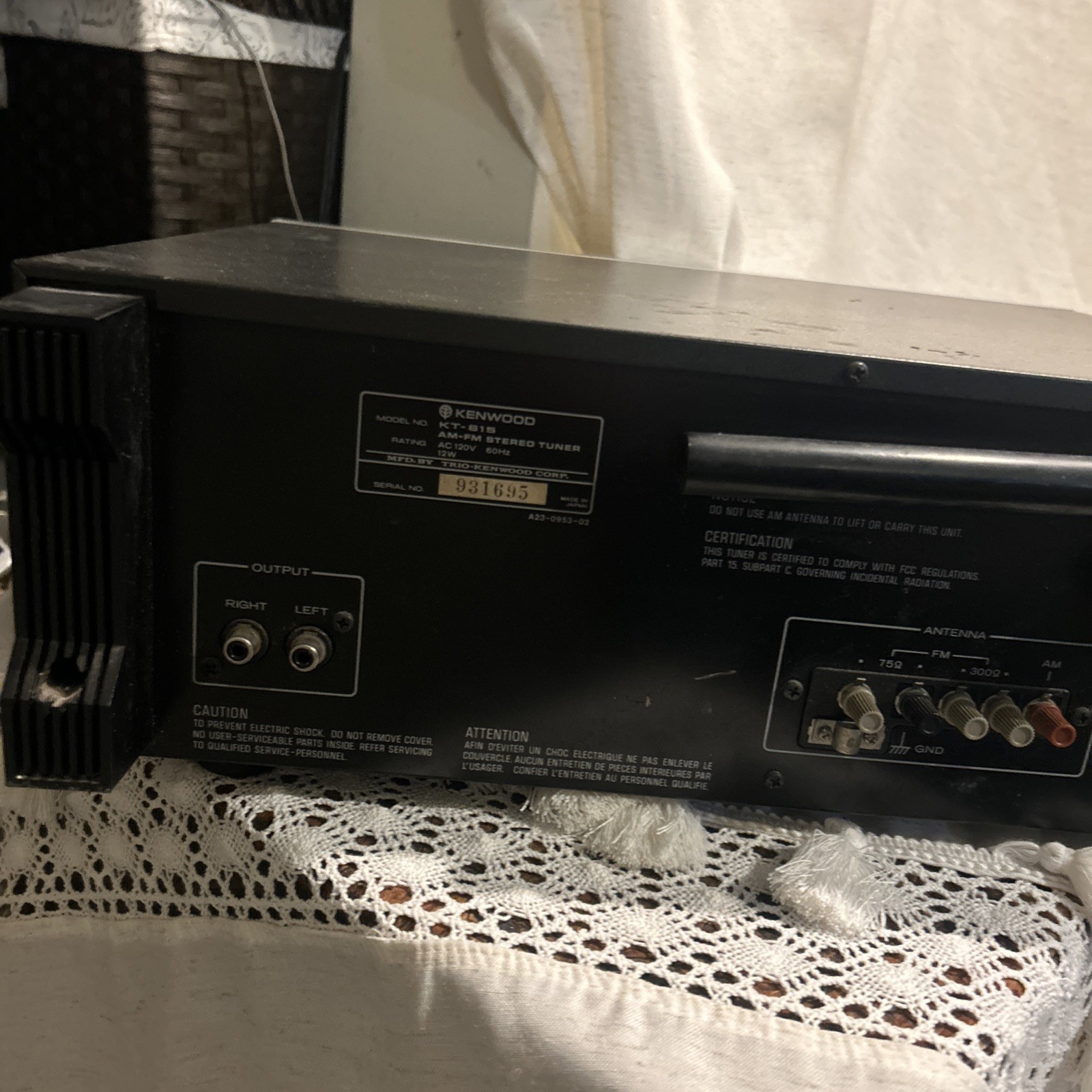 Kenwood Tuner KT-615