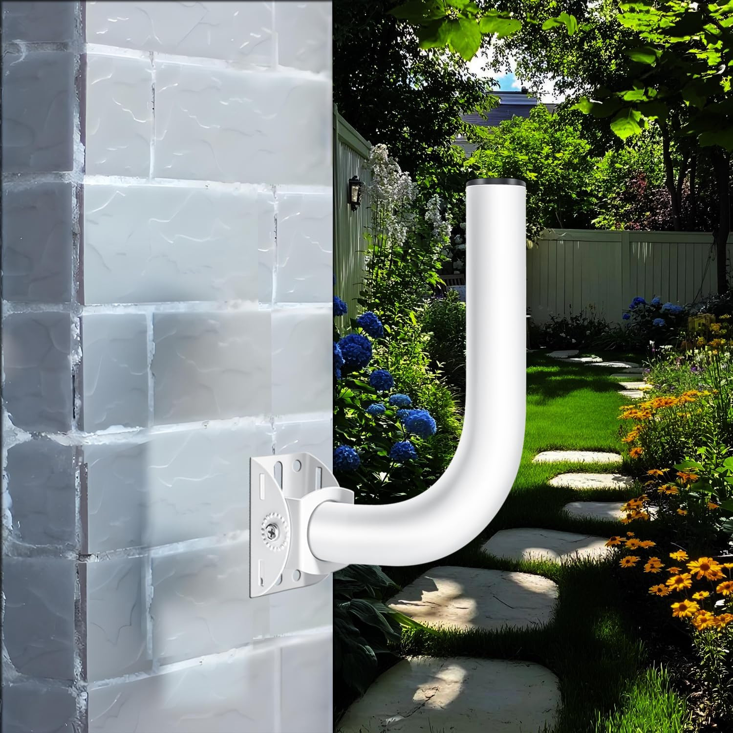 Adjustable Sturdy Universal Wireless Bridge Bracket Mount Kit, Pole and Wall-Mou