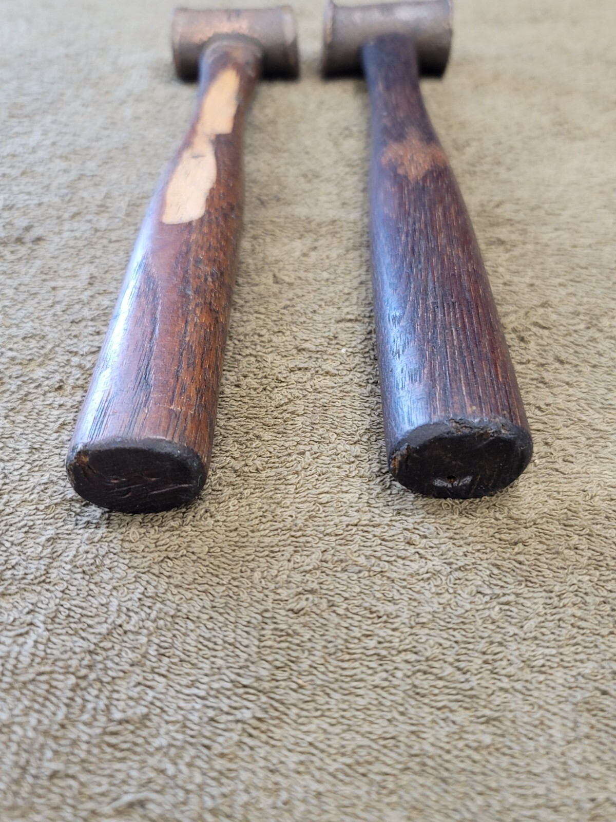 Matticks 1lb Tw Red Brass Dead Blow Hammer 16ozs BOTH