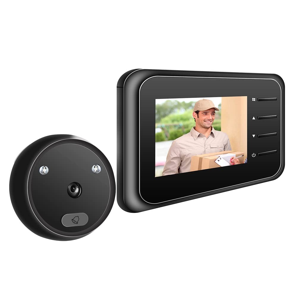 2.4 Inch LCD Screen Digital Video Doorbell, 120 Degree Eye Electronic Peephol...