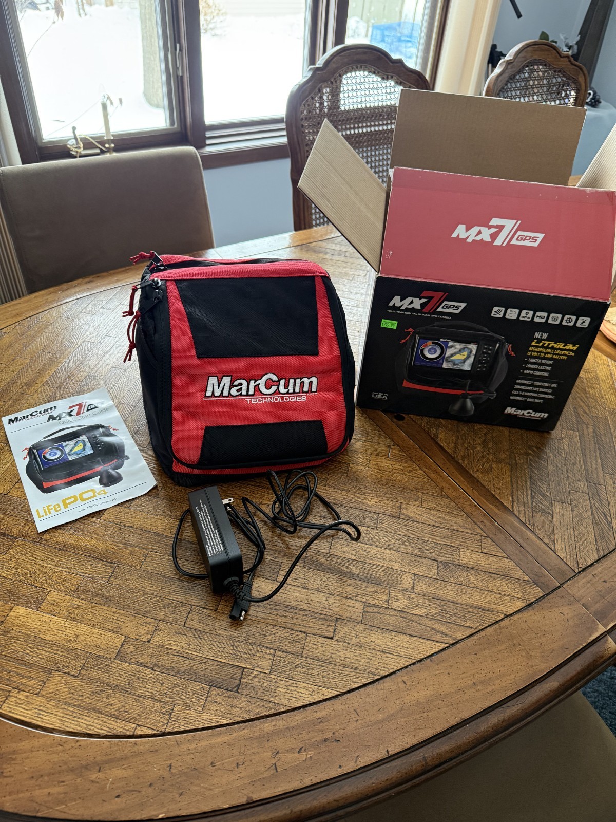 Marcum MX-7GPS 7" LCD Lithium GPS Sonar System