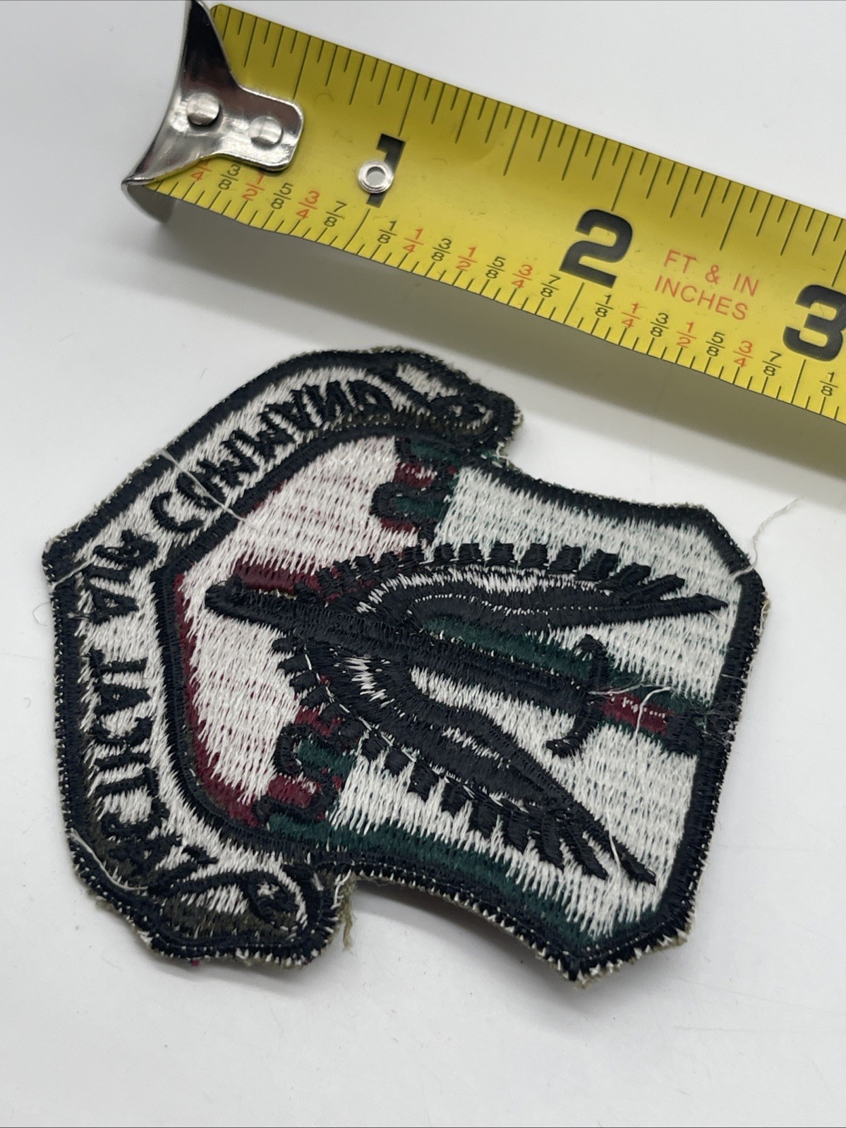 U.S. Military USAF Tactical Air Command Patch Insignia ERROR White Back Cut OD