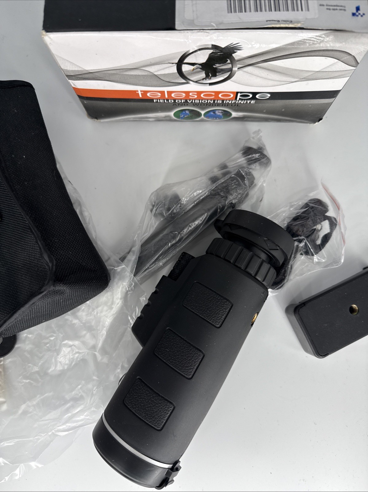 40x60 High Definition Monocular Telescope with Smartphone Adapter High Powered