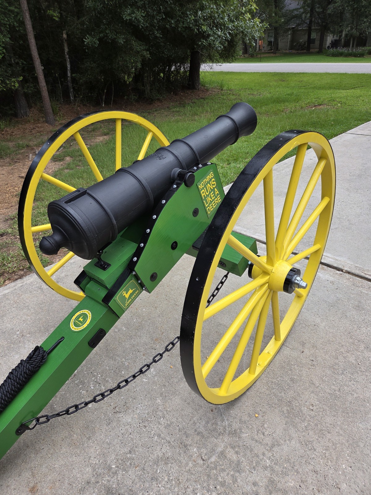 civil war cannon replica full size. Non Firing. John Deere Special