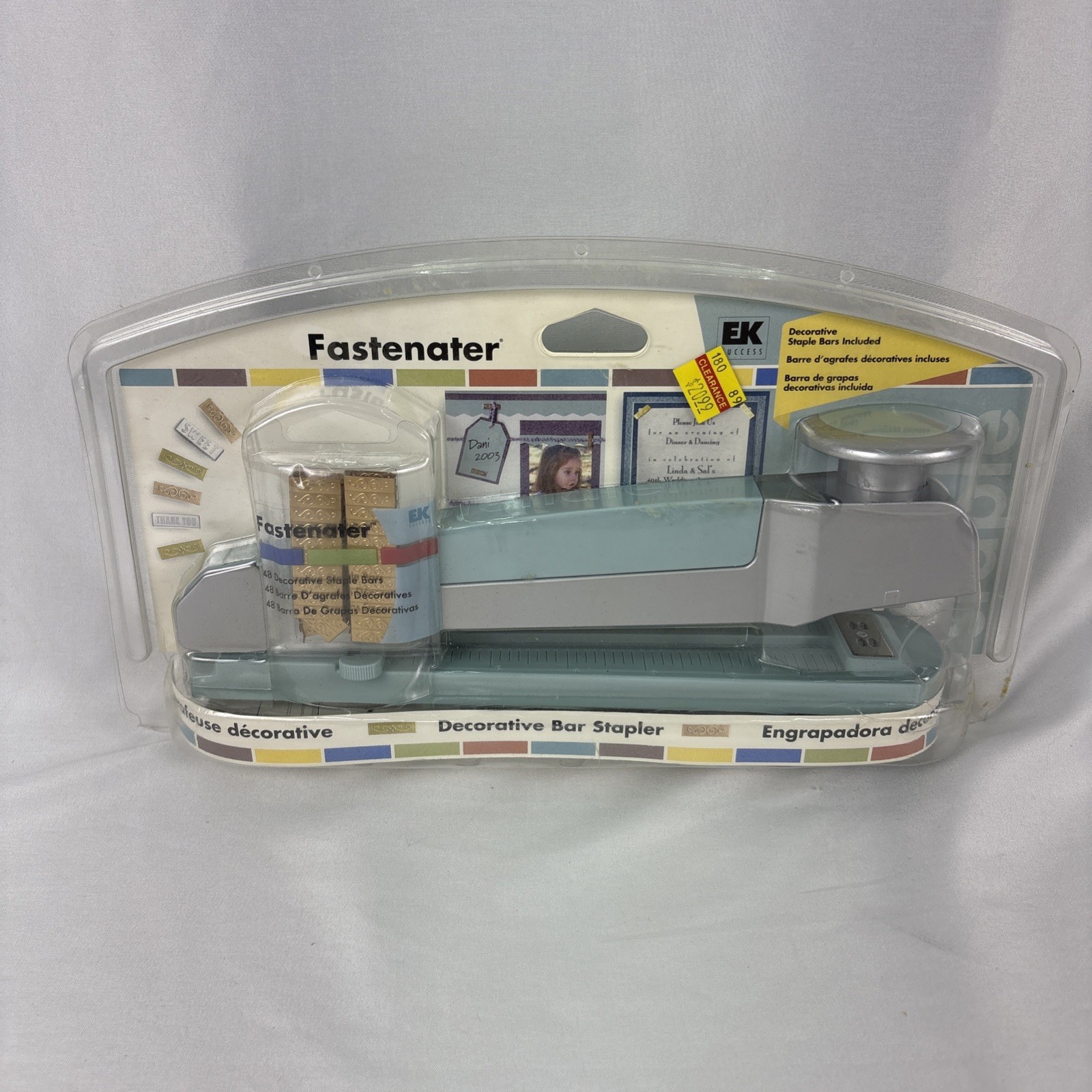 EK Success Fastener Decorative Bar Stapler w/ Staples