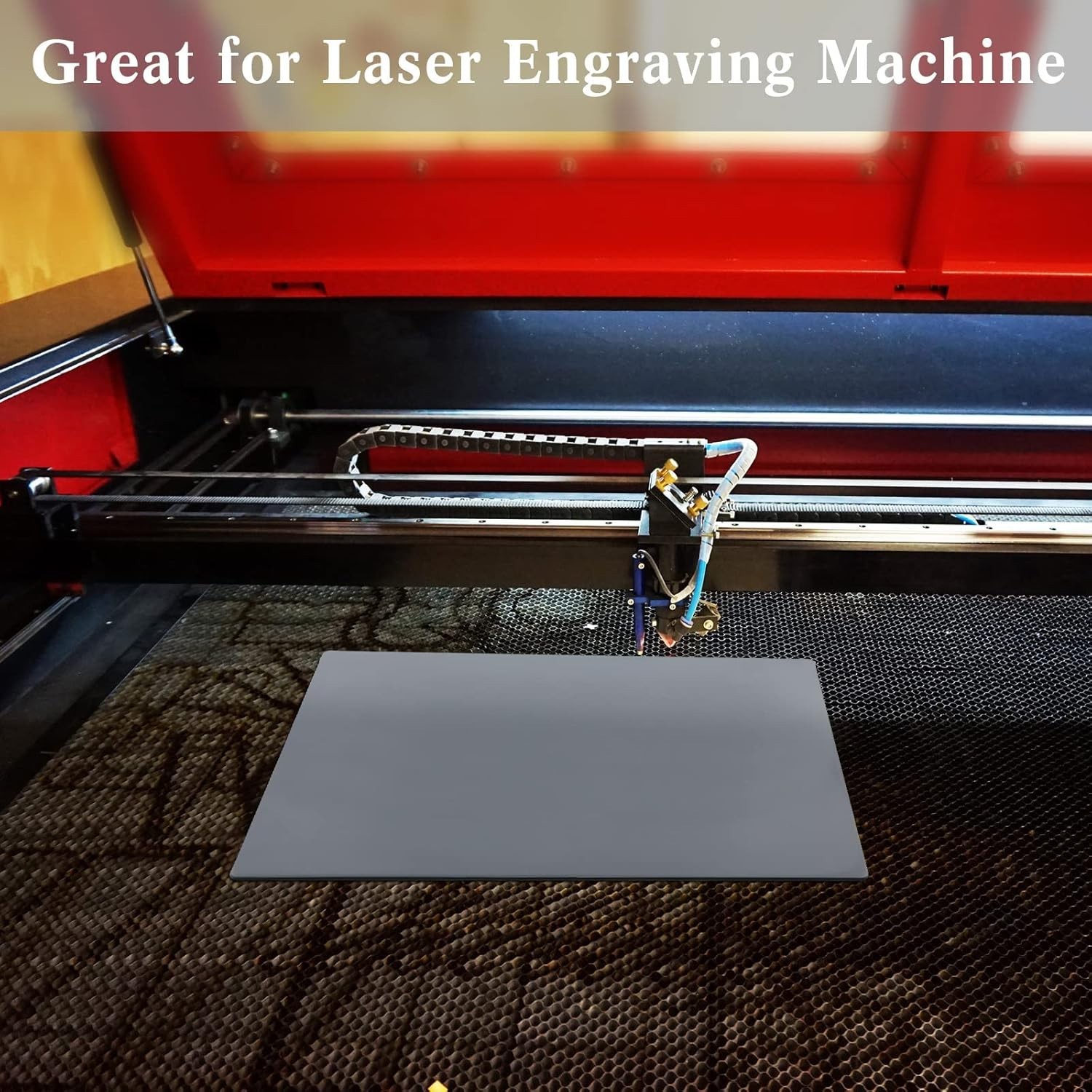 Rubber Stamp Sheets for Laser Engraving Machine, A4 Light Gray
