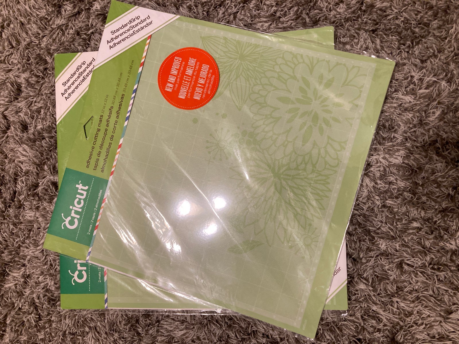✨ Cricut Adhesive Cutting Mats 12" by 12" / NEW / Standard Grip / Lot of 2