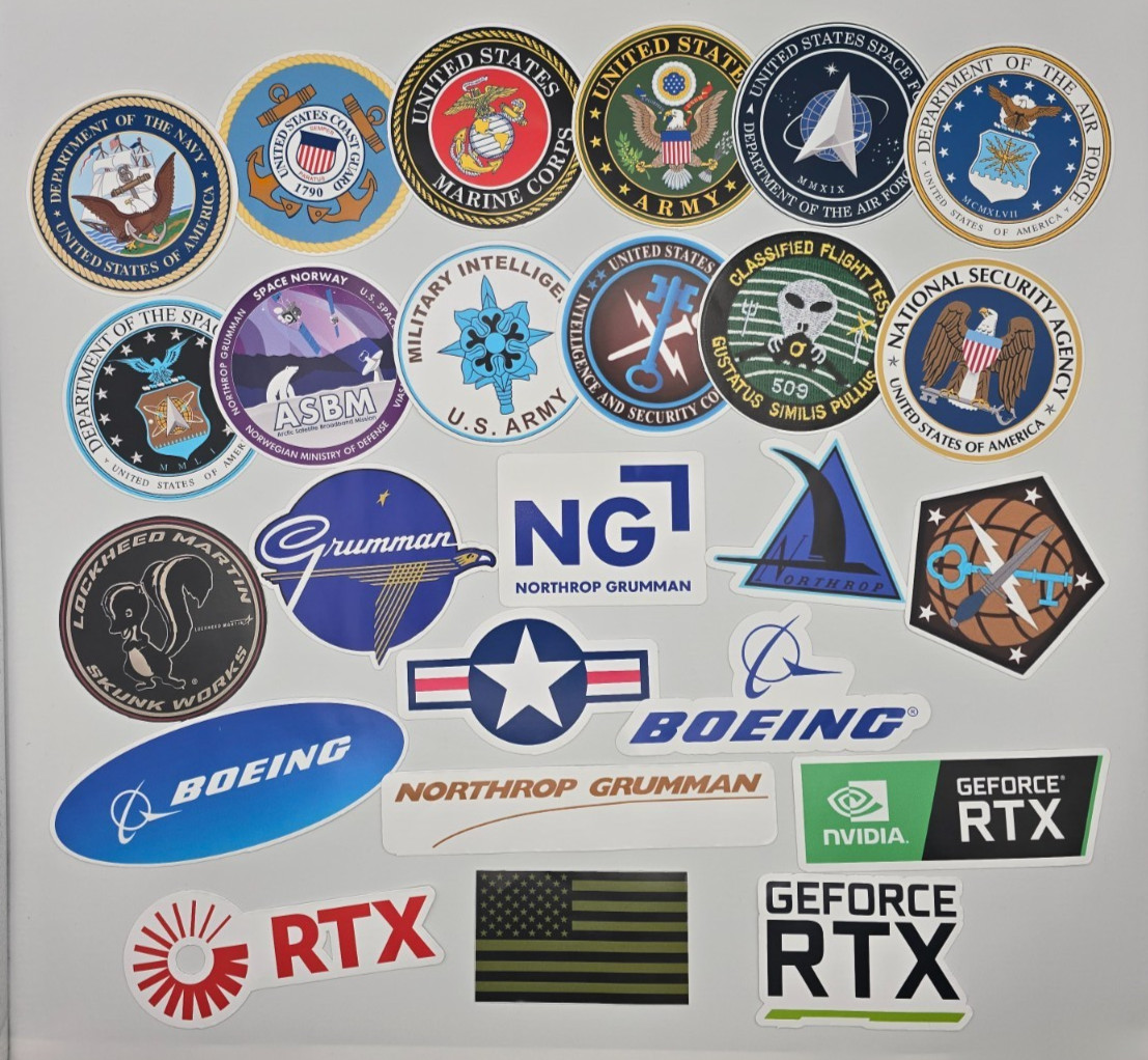 MILITARY EMBLEM  DECALS  (25)
