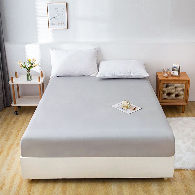 3pcs Solid Color Soft Sanding Bed Fitted Sheet Set All-inclusive Mattress Cover