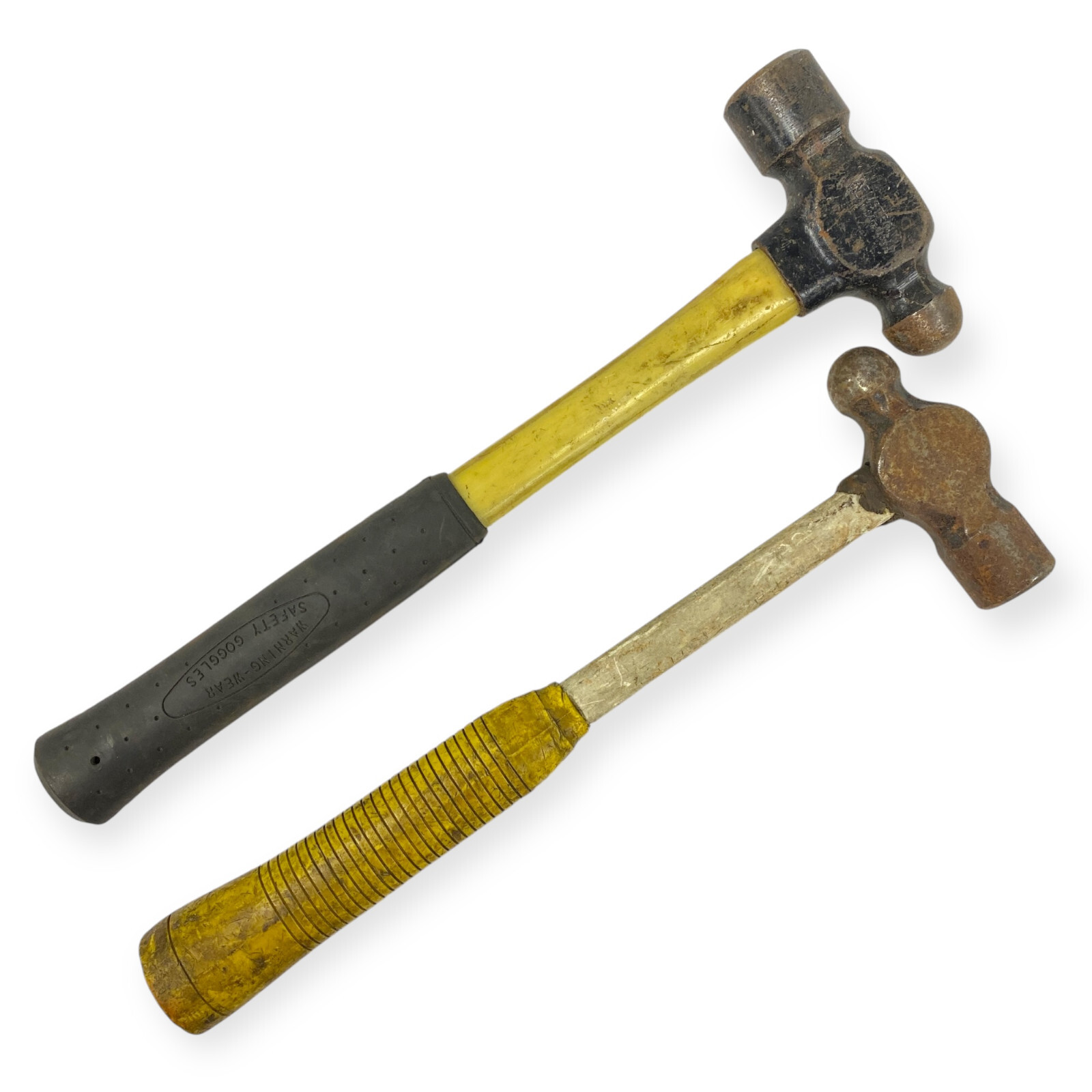 Armstrong 69-410 24 oz and Unbranded Ball Peen Hammers, Fibreglass Handle, 2 Pcs
