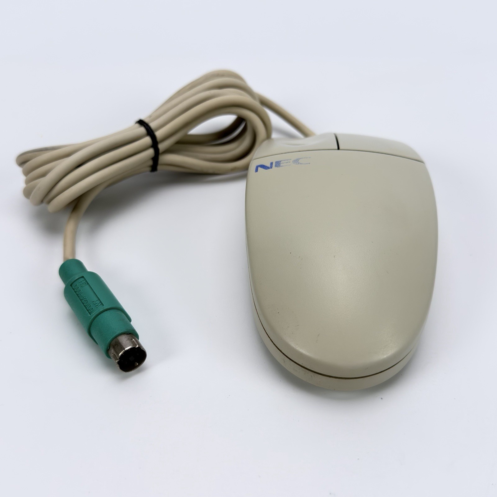 Vintage NEC 2-Button Clicker PS2 Mouse Model: M-S34-6MD Rolling Ball