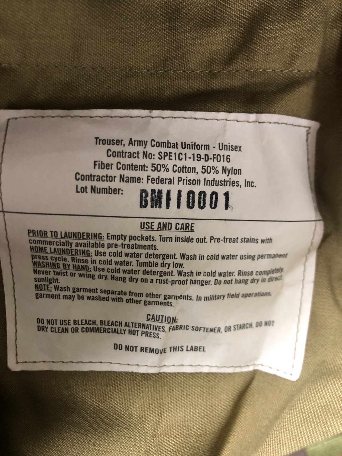 Army Combat Cargo Utility Trousers Uniform Multicam Unisex Small Regular