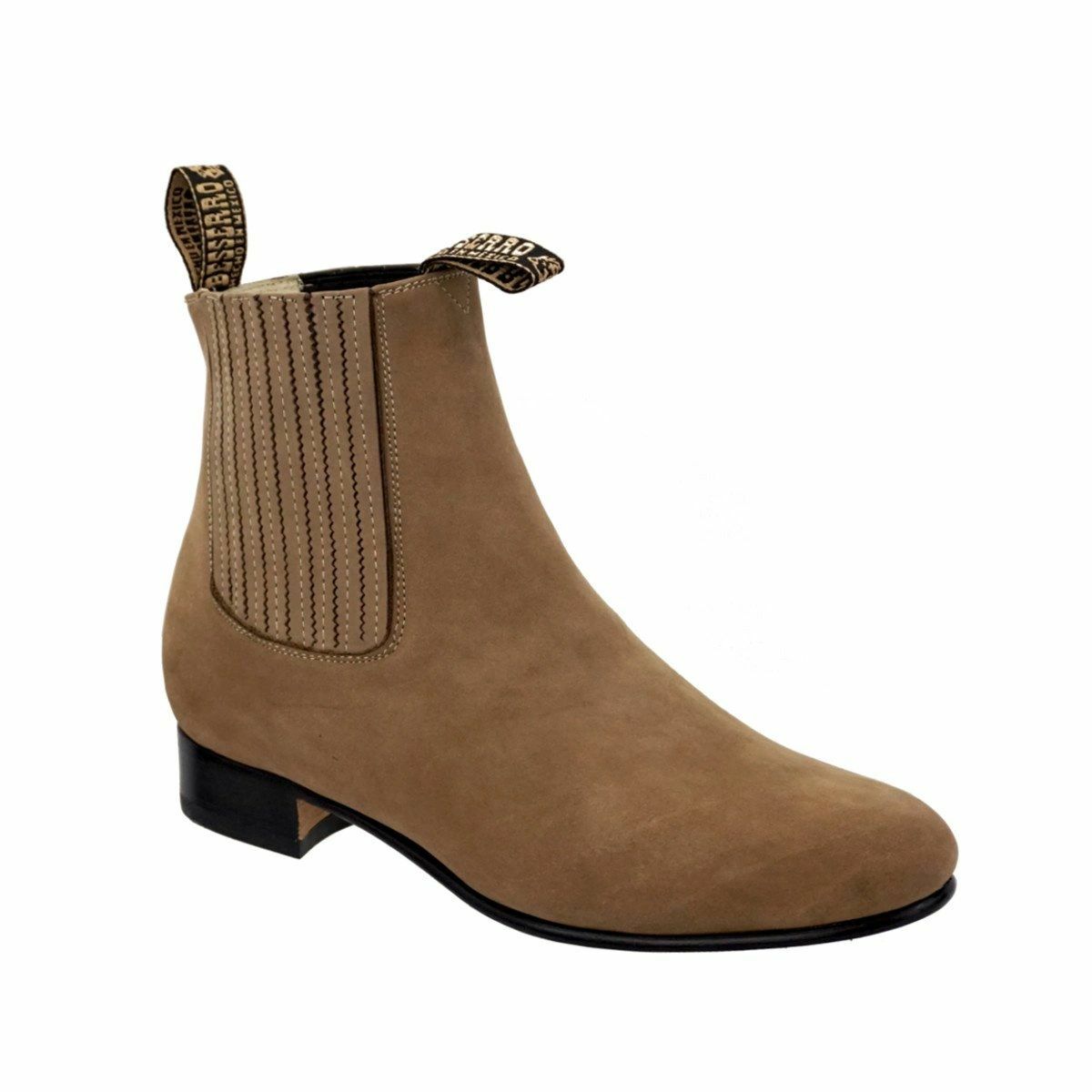 Besserro Charro Boot, Genuine Nobuck Leather, Color Avellana, Style 700