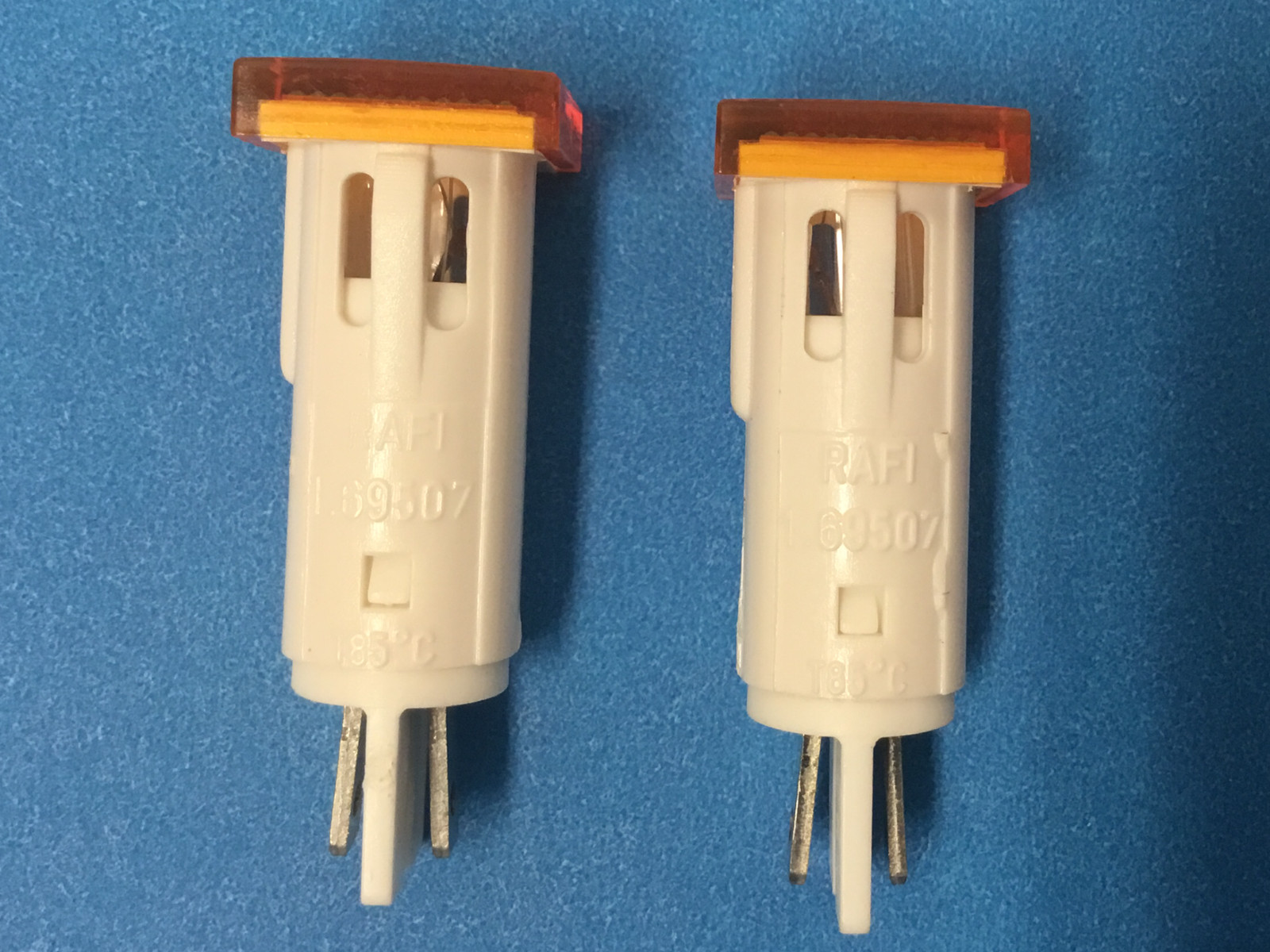 RAFI - P/N: 1.69507 - Pilot Lamp Amber T85C - LOT OF (2) - NEW