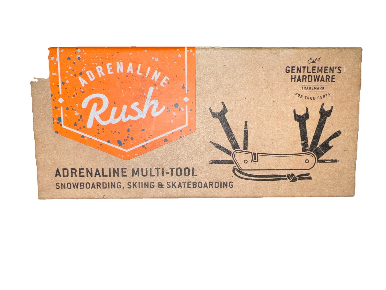 NIB Adrenaline Rush Gentlemen's Skateboard/Snowboard Multi-Tool Hardware 9-in-1