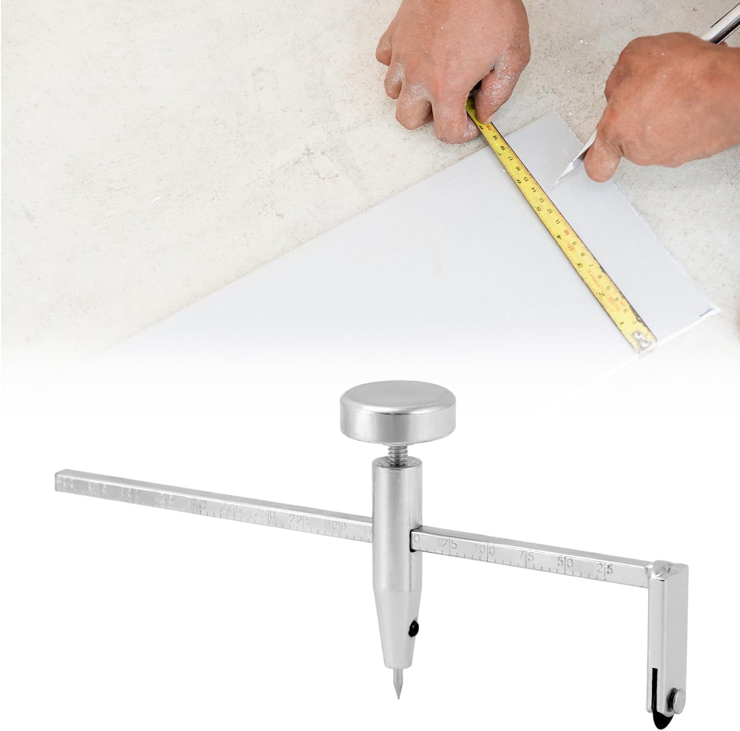Durable Drywall Circle Cutter, Sturdy Metal Construction