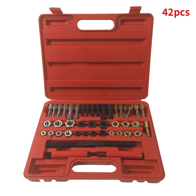 42pcs Set of Thread Tapping Repair Tools Screw Nut Repair Tool Kit