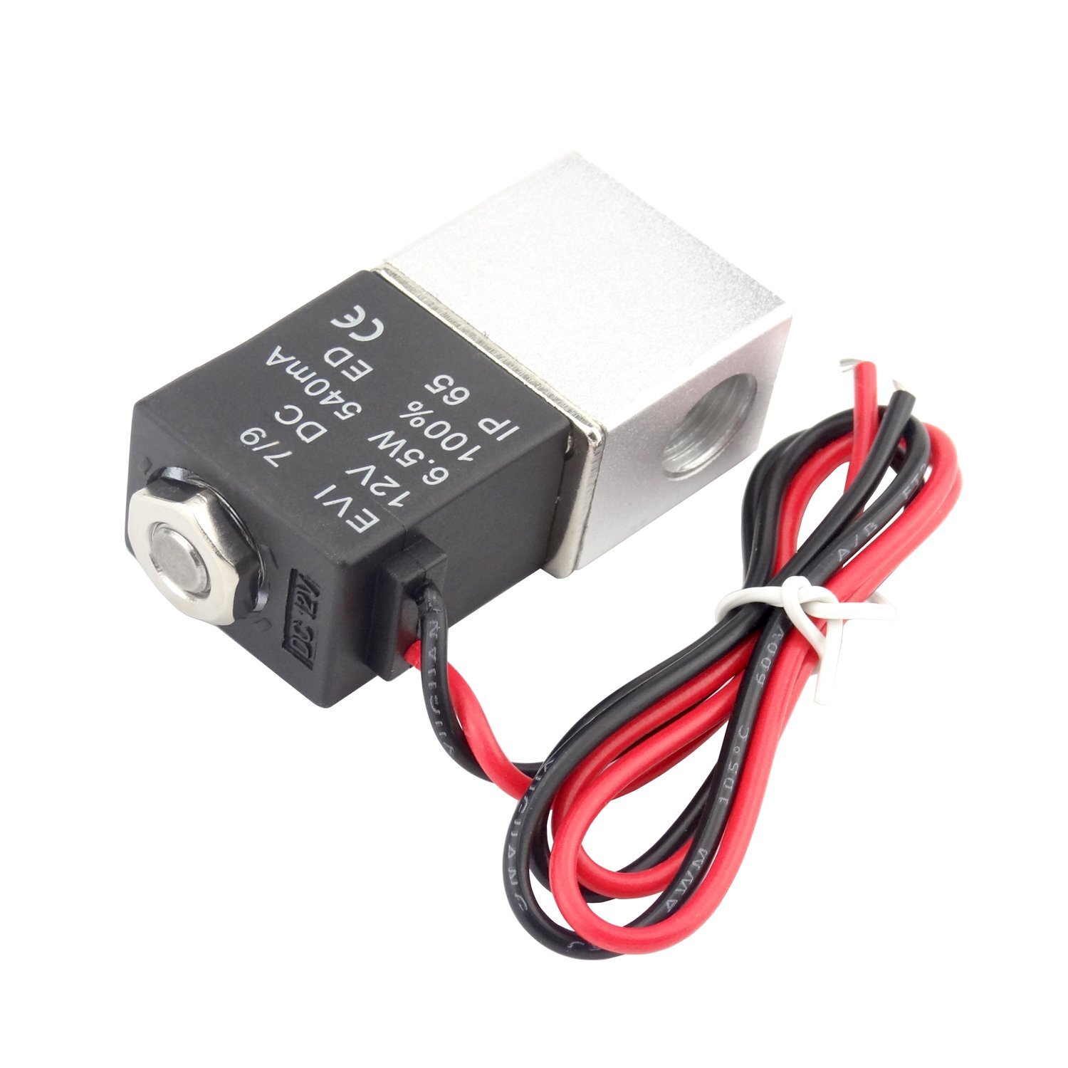 1/4inch DC 12V 2 Way Normally Closed Electric Solenoid Air Valve Stainless Steel
