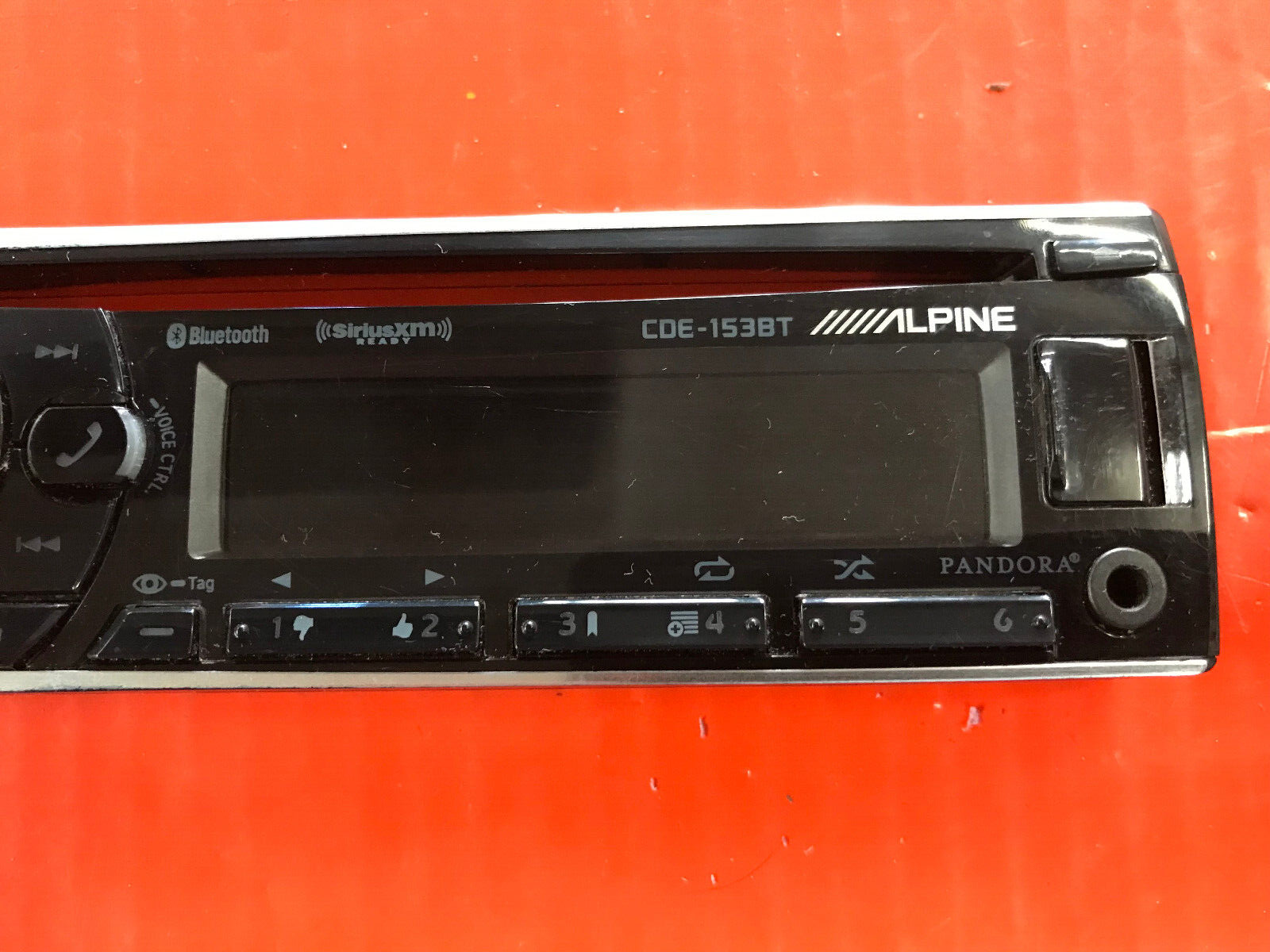 alpine cde-153bt faceplate
