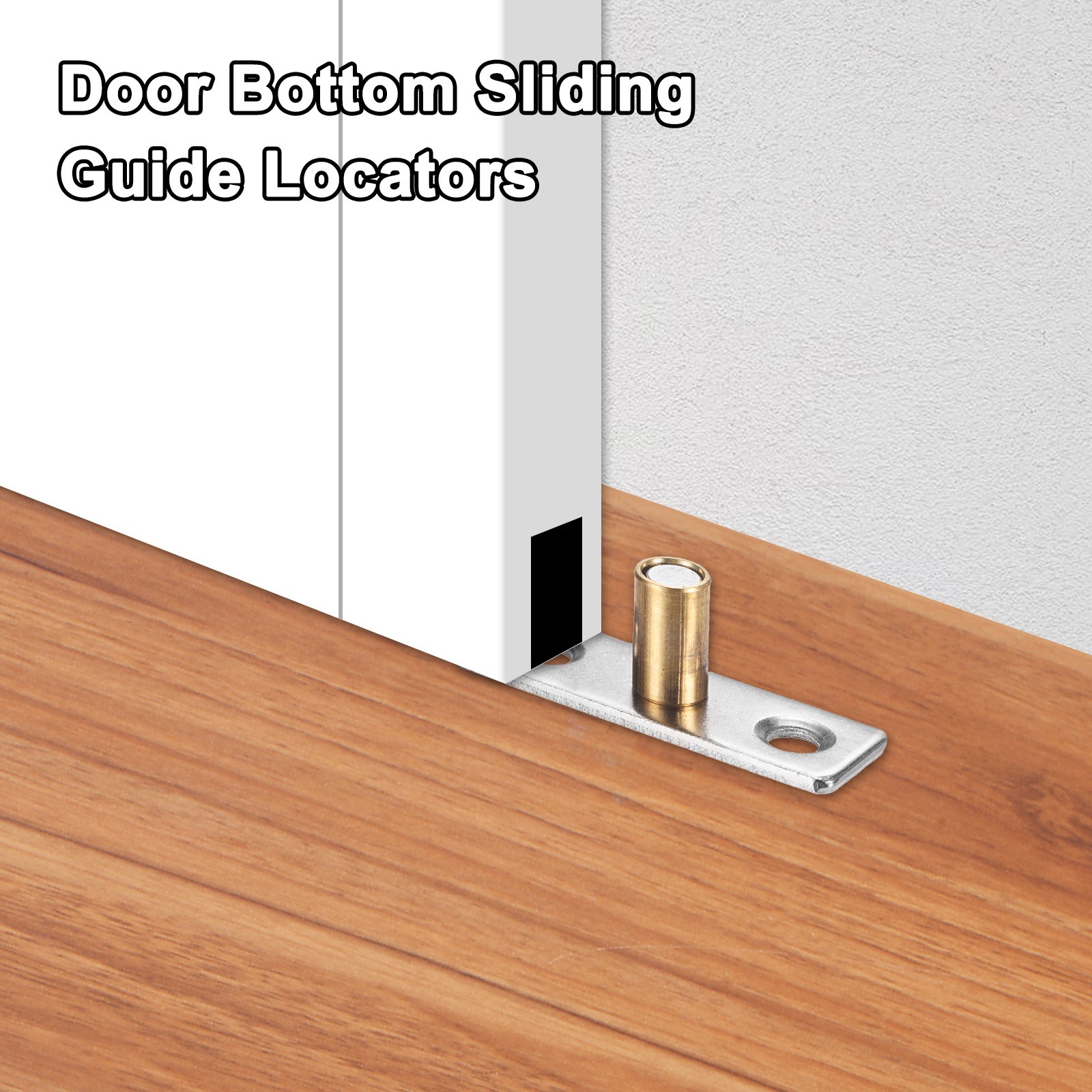 2-Pack Roller Guide Sliding, 5.5mm/0.22" Dia Sliding Floor Guide [Gold]
