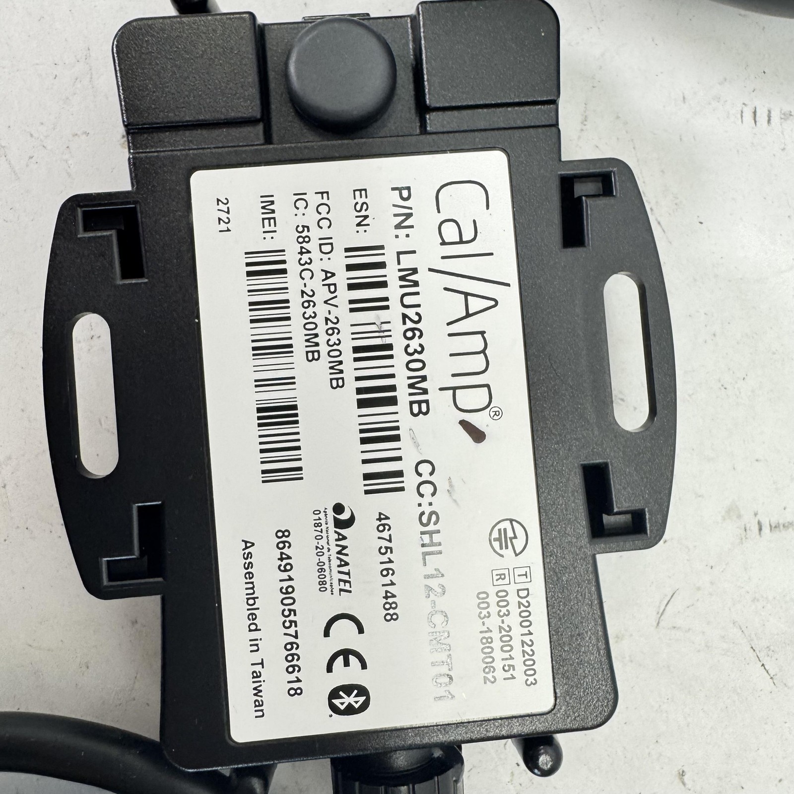 CalAmp LMU2630MB GPS Telematics Device Kit Fleet Tracking Bluetooth Assembly